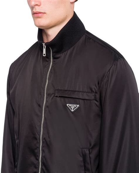 prada satin jacket|prada nylon full zip jacket.